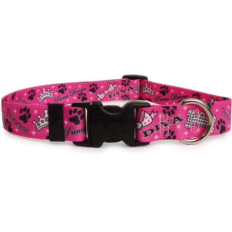 Pink Diva Tiara Dog Collar