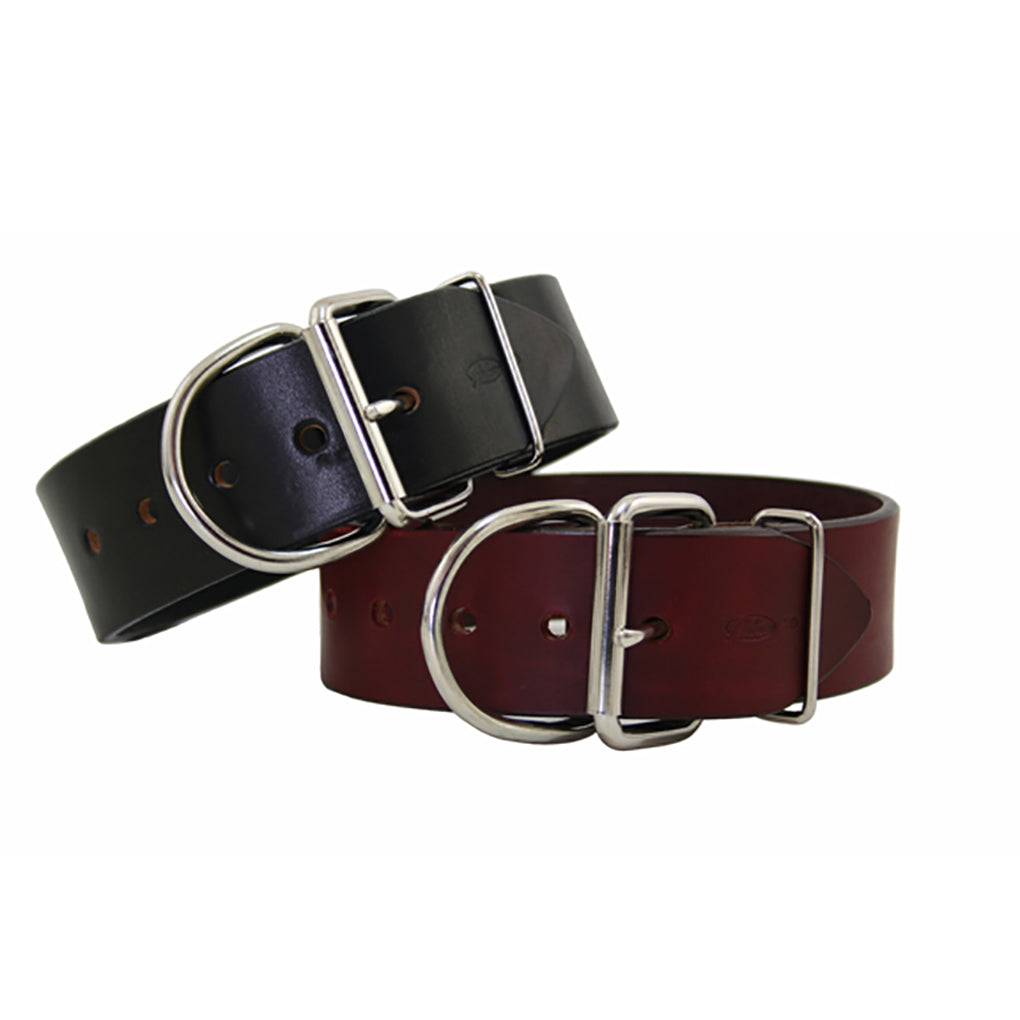 Heavy duty leather dog cheap collars