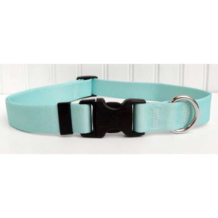 Solid Mint "Frost" Dog Collar- adjustable or martingale