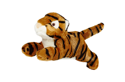 Fluff & Tuff Boomer Tiger- durable plush toy for dogs