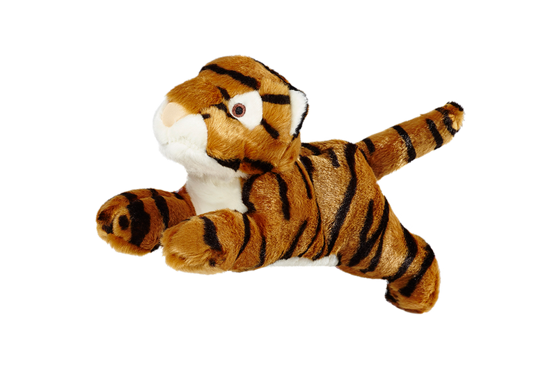 Fluff & Tuff Boomer Tiger- durable plush toy for dogs