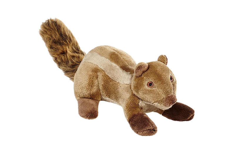 Fluff & Tuff Peanut Chipmunk- durable plush toy for dogs