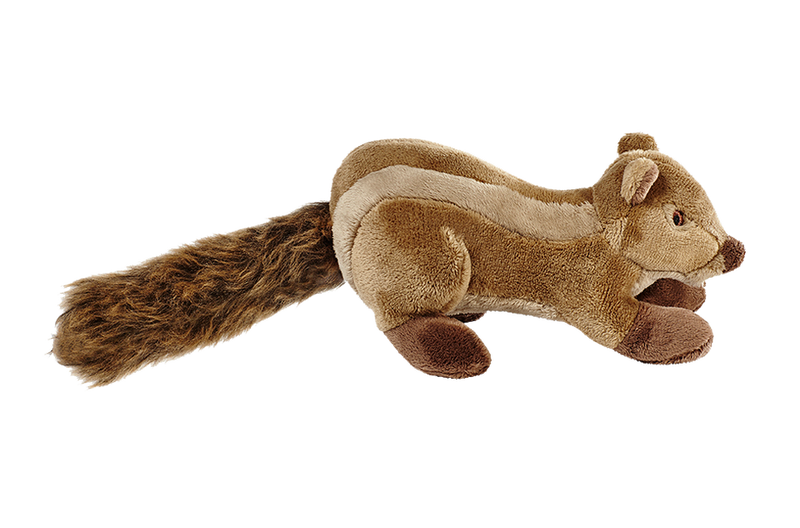 Fluff & Tuff Peanut Chipmunk- durable plush toy for dogs