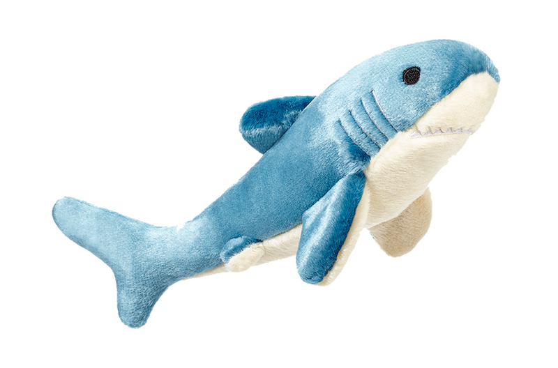 Fluff & Tuff Tank the Shark- durable plush toy for dogs