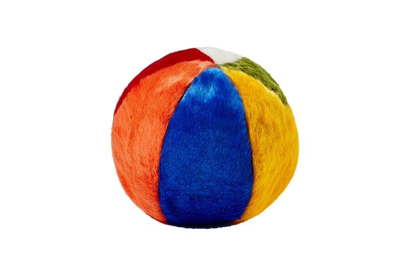 Fluff & Tuff Beach Ball- durable plush toy for dogs