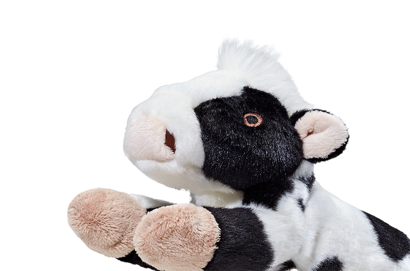 Fluff & Tuff Marge Cow- durable plush toy for dogs