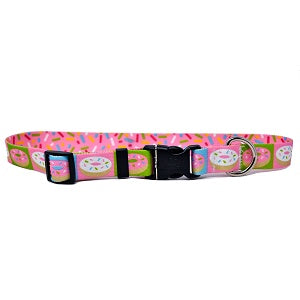 Donuts & Sprinkles - Adjustable or Martingale Durable Dog Collar - MADE IN USA
