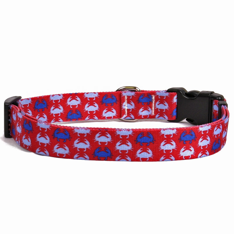 Blue Crabs Dog Collar (adjustable or martingale)