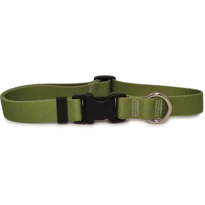 Solid  Olive Green Adjustable or Martingale Dog Collar