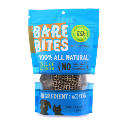Bare Bites -Beef Liver- Allergy Free dog & cat treats