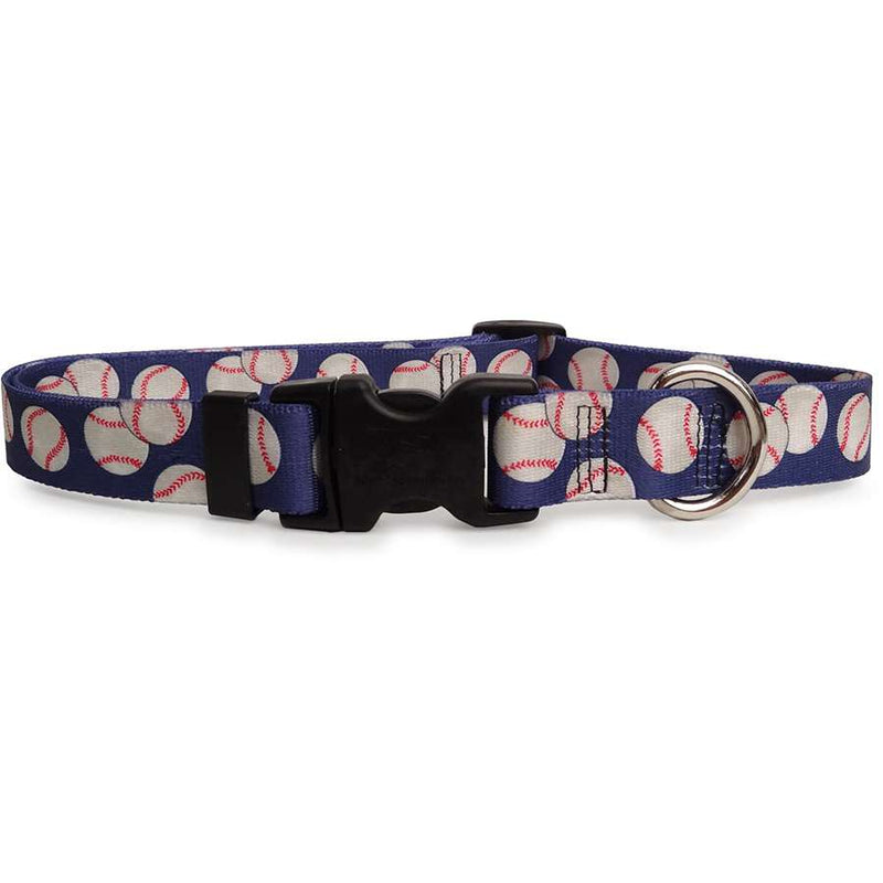 Baseball Theme Dog Collar (adjustable or martingale)