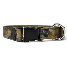 Desert Camo Flag Adjustable Dog Collar