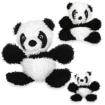 Mighty Microfiber Panda Bear Durable Dog Toy
