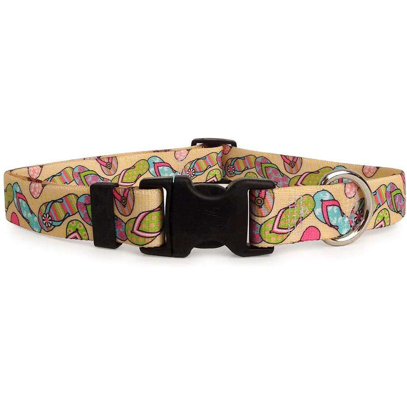 Summer Flip Flops Dog Collar-adjustable or martingale