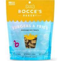 Bocce's Bakery Burgers & Fries- treats for dogs - MADE IN USA