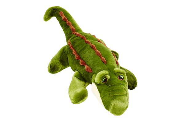 Fluff & Tuff Big Daddy Gator- durable plush toy for dogs