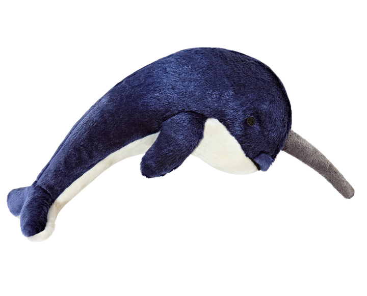 Fluff & Tuff Bleu Narwhal Whale Plush Toy for Dogs – BigDog Boutique