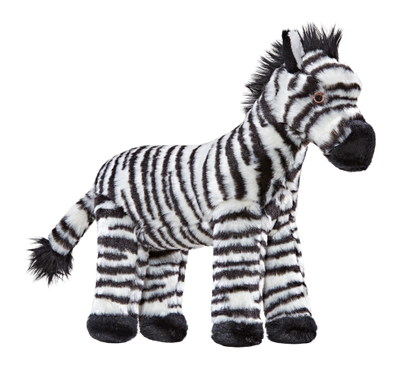 Fluff & Tuff Bob Zebra- durable plush toy for dogs