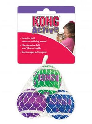 Kong Tennis Balls with bells for cats