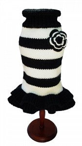 Dallas Dogs Black & White Sweater Dress for Dogs
