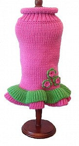 Dallas Dogs Girlie Sweater (Pink & Green) for Dogs