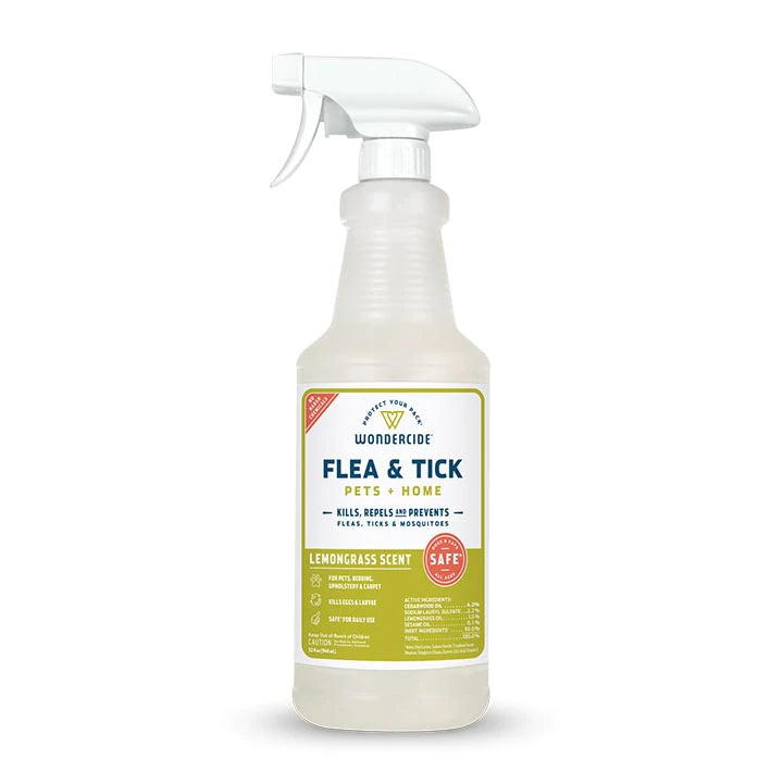 Wondercide All Natural Flea & Tick Spray - Handcrafted in USA