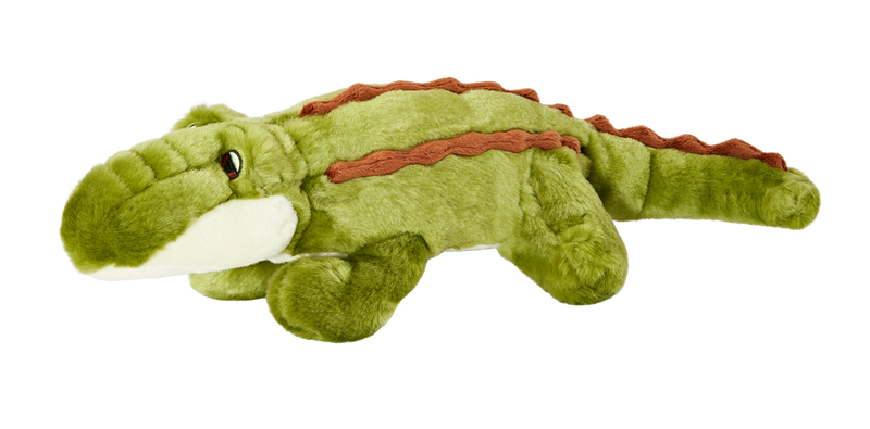 Fluff & Tuff Georgia the Gator- durable plush toy for dogs