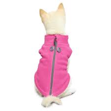 Gooby Zip-Up Fleece Jacket for Dogs