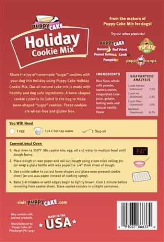 Holiday Cookie Mix for dogs
