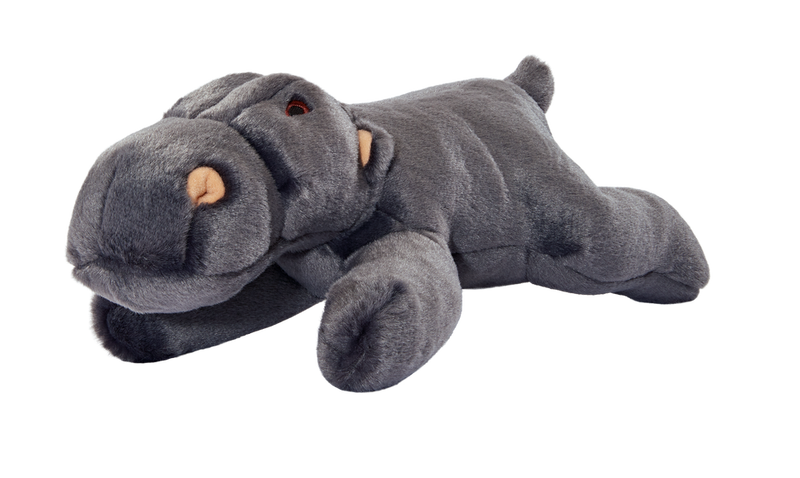 Fluff & Tuff Helga Hippo- durable plush toy for dogs