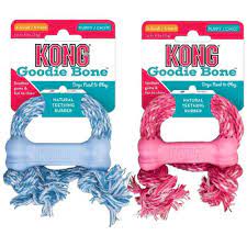 Kong Goodie Bone Natural Teething Rubber Toy for Dogs