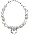 Mirage Heart & Pearl Necklace for Dogs