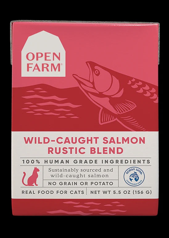 Open Farm Rustic Blend Wild Caught Salmon Cat Food Topper