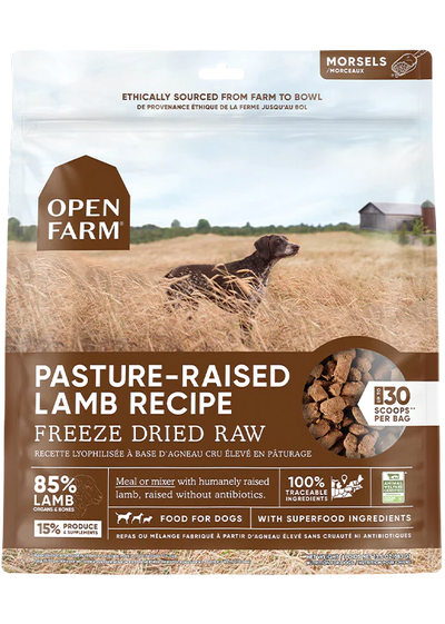 Open Farm Freeze Dried Pasture Raised Lamb Morsels for Dogs