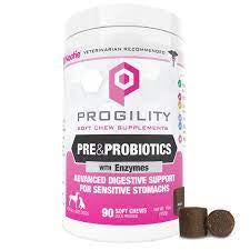 Progility Pre & Probiotic Soft Chews for Dogs 90 count
