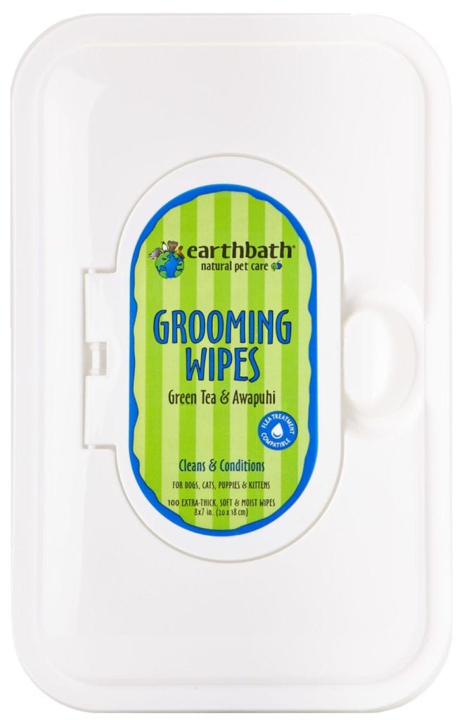 Earthbath Grooming Wipes for dogs- Green Tea & Awapuhi - MADE IN USA