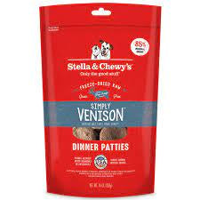 Stella & Chewy Freeze Dried Dinner Patty Simple Venison for Dogs