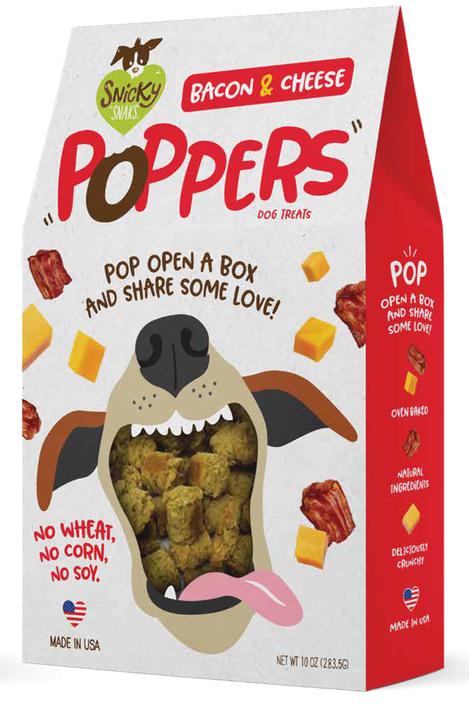 Snicky Snaks Poppers Treats for Dogs - MADE IN USA