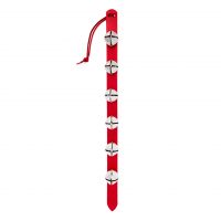 Red Sleigh Strap Training Bells for Dogs