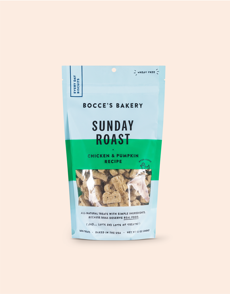 Bocce Bakery Sunday Roast- all natural crunchy dog treats- USA made