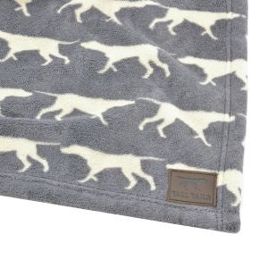 Tall Tails Plush Charcoal Icon Dog Blanket