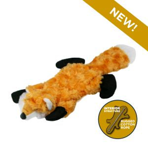 Tall Tails Plush Stuffless Fox 16" Durable Dog Toy