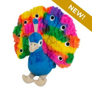 Tall Tails Plush Peacock 9" Durable Dog Toy