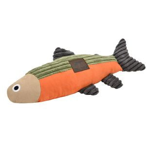 Tall Tails Plush Squeaker Fish Sage 12" Durable Dog Toy