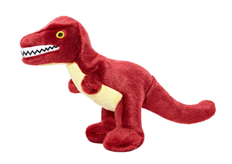 Fluff & Tuff Tiny the T-Rex- durable plush toy for dogs