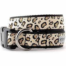 WD Adjustable Dog Collar - Cheetah Tan Design