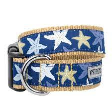 WD Adjustable Dog Collar - Starfish Blue