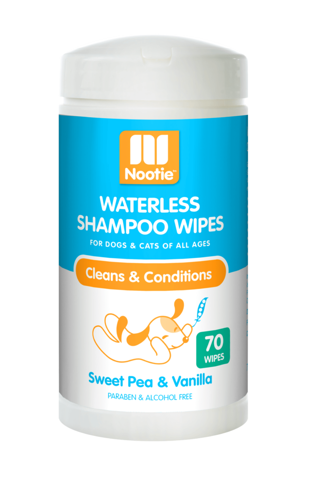 Nootie Waterless Shampoo Wipes 70 count for dogs & cats