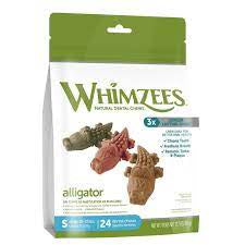 Whimzees Alligator Shape Dental Treats Bag for Dogs