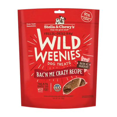 Stella & Chewy's Wild Weenies Freeze Dried Dog Treats- Bac'n Me Crazy Recipe